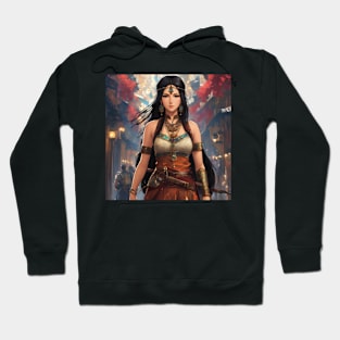 Ancient Turkish Woman Warrior  (ABAKAY) Hoodie